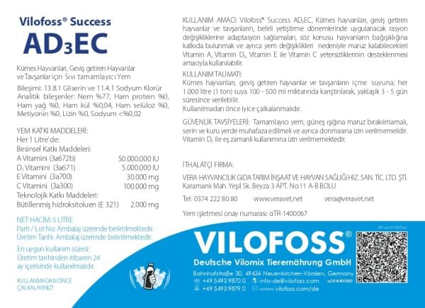 VİLOFOSS SUCCESS ADEC VİTAMİN