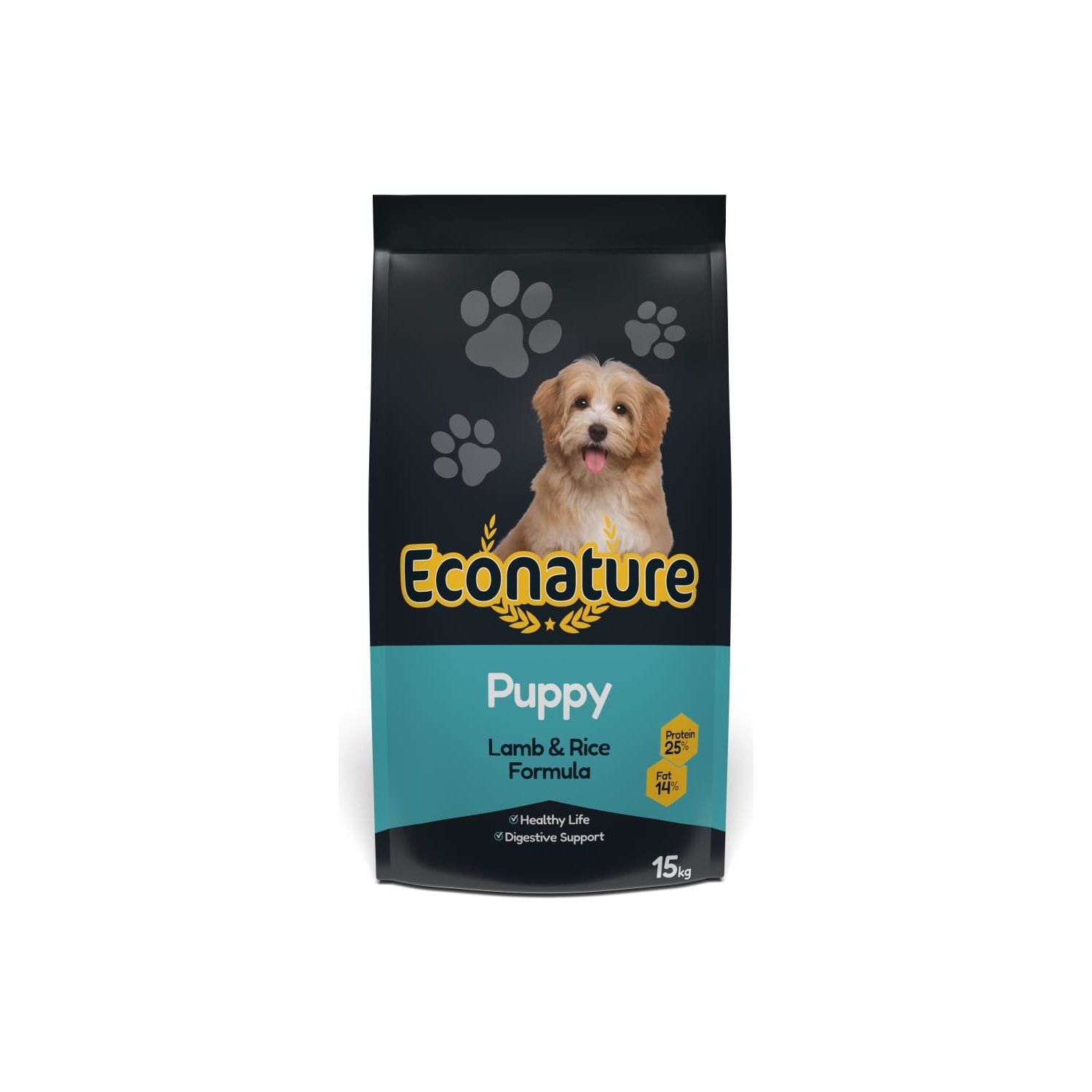 ECONATURE YAVRU KÖPEK MAMASI KUZU&PİRİNÇ 15 KG.