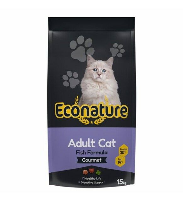 ECONATURE GURME BALIKLI KEDİ MAMASI 15 KG.