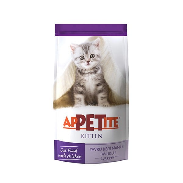 APPETİT TAVUK ETLİ KEDİ MAMASI 1.5 KG.