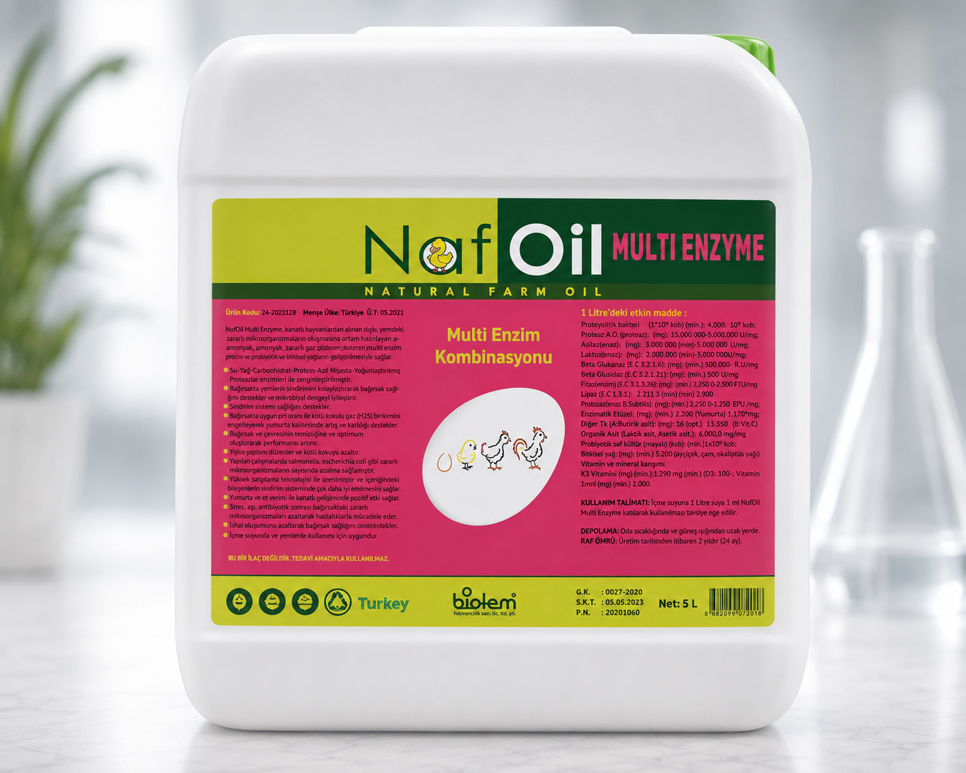 NAFOİL MULTİ ENZYM 5 LT.
