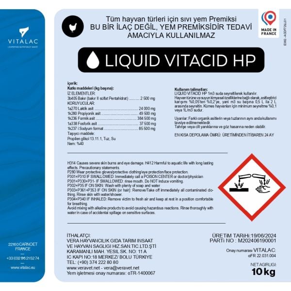 LİQUİD VİTACİD HP. ORGANİK ASİT
